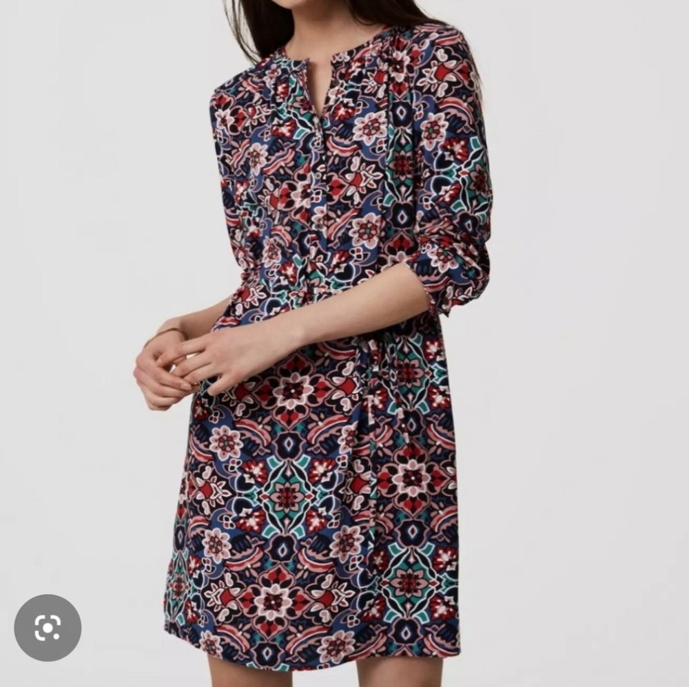 LOFT Long Sleeve Dress- EUC.